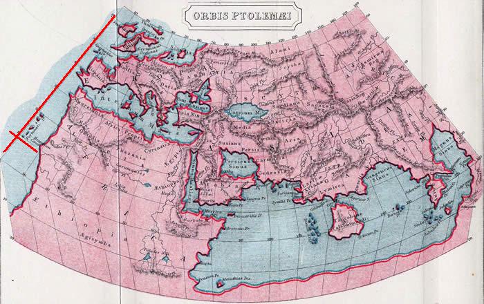 Карта мира Птолемея