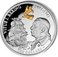 Памятная монета в честь Витуса Беринга Vitus Bering - 10$