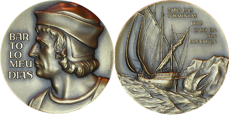 Бартоломео Диаш - памятная медаль