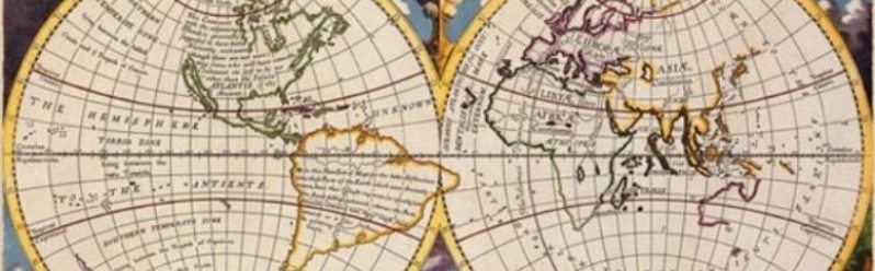 Великие Географические открытия - карта мира