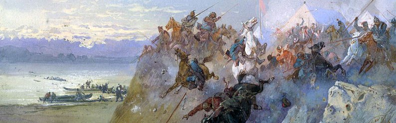 Битва казаков Ермака с войском хана Кучума