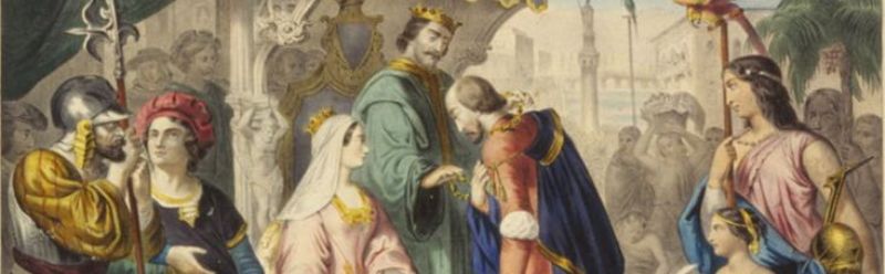 Католические короли Изабелла и Фердинанд принимают Христофора Колумба