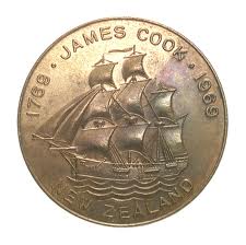 Памятная монета в честь Джеймса Кука