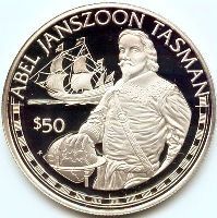 Памятная монета в честь Абеля Тасмана